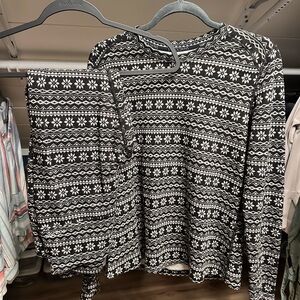 Blackstone Black and White Pajama Set